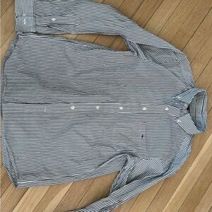 Vineyard Vines Navy and White Striped Shirt